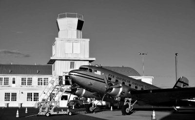 PAA DC-3 at former NAS Pasco control tower, Tri-Cities Airport, Pasco, Washington 088 
