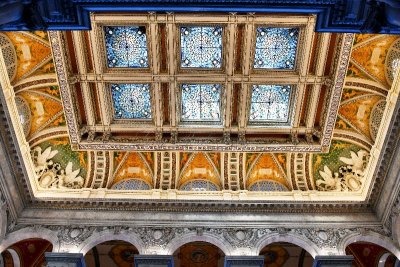 Library of Congress Ceiling, Capital Hill,  Washington DC 214