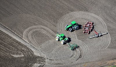 Green John Deer Tractors in Conway, Skagit Valley, Washington 109 