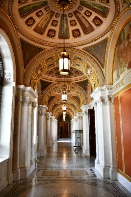 Hallway in the Thomas Jefferson Building, Library of Congress, U S Capitol, Washington District of Columbia 186  