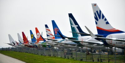 Grounded Boeing 737 MAX  at Paine Field, Washington 468  