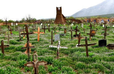 Original St. Jerome (San Geronimo) Catholic Church (1619-1847) ruins and Cemetery, Taos Pueblo, New Mexico 063