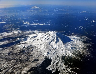 Mt Adams, Mt Hood, Mt Jefferson, Three Sisters, Cascade Mountain Range, Washington-Oregon 008  