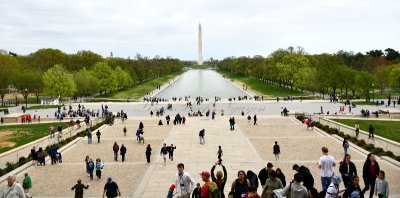 Washington Monument, US Capital, Refletion Pond, from Lincoln Memorial, Washington District of Coumbia 770 