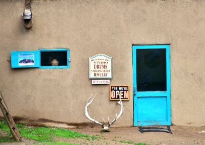 Deer Snow Trail Studio Drums, Taos Pueblo, New Mexico 245 