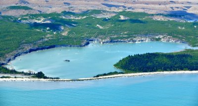 Small Lake on Malaspina Glacier, Gulf of Alaska 874 