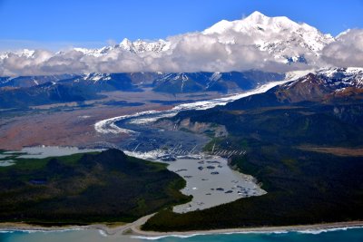 Fairweather Glacier, Fairweather Lake, Mount Fairweather, Glacier Bay National Monument, Alaska 700 