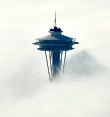 Space Needle above the Cloud, Seattle, Washington 020 