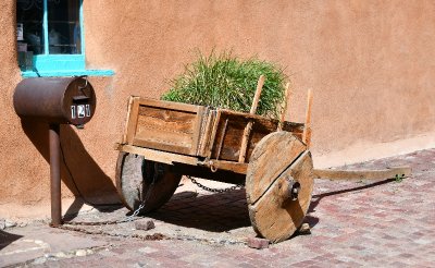 Wooden Cart, Taos New Mexico 155