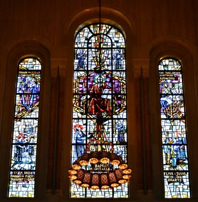 Stained Glass Window at Basilica of the National Shrine of the Immaculate Conception, Capital Hill, Washington DC 088 