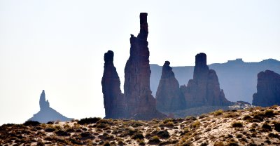 Totem Pole, Yel-Bichel, Rooster Rock, Meridian Bute, Monument Valley, Navajo Tribal Park, Navajo Nation, Arizona 471