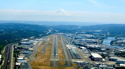 Boeing Field, King County International Airport, Boeing Airplane Company, Mount Rainier, Seattle, Washington 1117 