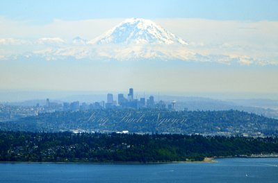 Mount Rainier, Downtown Seattle, Queen Anne, Ballard, Golden Garden Park, Puget Sound, Seattle Washingtion 107a 
