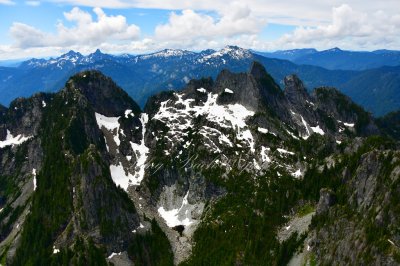 Garfield Mountain, Treen Peak, Chair Peak, Kaleetan Peak, Mt Roosevelt, Preacher Mountain, Wild Dare, Cascade Mountains 