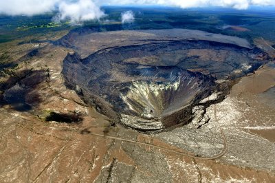 Kilauea Crater and Collapsed of Halemaumau Crater 840