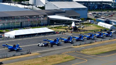 Blue Angels at Museum of Flight, Boeing Field, King County International Airport, Seattle, Washington 503