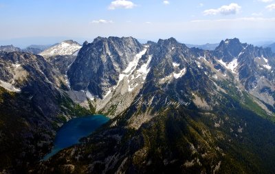 Colchuck Lake, Dragontail Peak, Colchuck Peak and Glacier, Colchuck Pass, Argonaut Peak, Stuart Range, Alpine Lakes Wilderness, 