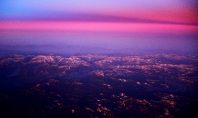 Sunset across the Sierra Nevada in California 147 