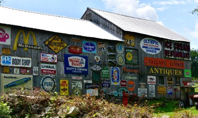 Old Signs on Barn on Canopus Hollow Road, Putnan Valley, New York 661 