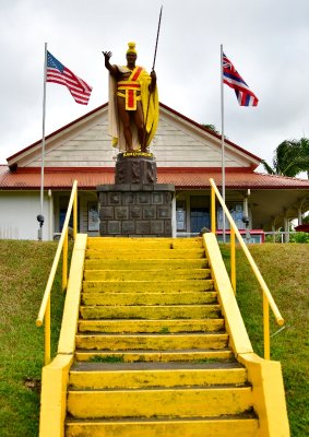 Statue of King Kamehameha, Kapaau, Hawaii 438 