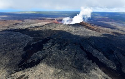Pu‘u ‘Ō‘ō. crater, Hawaii Volcanoes National Park, Hawaii