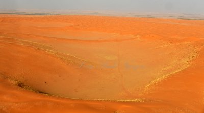 Track across Sand Dunes by Al Ghat, Kingdom of Saudi Arabia 1730 