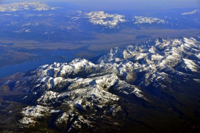 Grand Teton Range, Jackson Lake, Jackson Hole, Baseline Flat, Antelope Flats,  Gros Ventre Range, Wyoming 740 