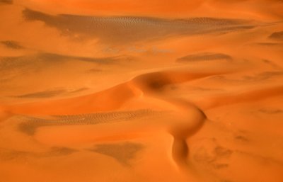 Drifting sand dunes in Saudi Desert, Tharmda, Saudi Arabia 1396 