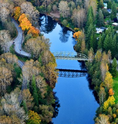 Meadowbrook Bridge, Snoqualmie River, Meadowbrook Way SE, Southeast Mill Pond Road, Snoqualmie, Washington 238