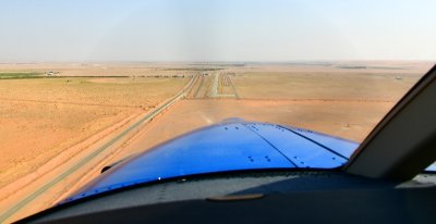 Quest Kodiak airplane landing at Al Ghat airport, Saudi Arabia 573 