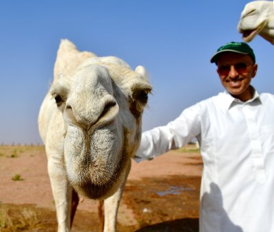 Salman and camel, Al Ghat Saudi Arabia 650 