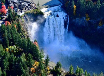 Snoqualmie Falls, Salish Lodge, Snoqualmie Falls Upper Observation Deck, Snoqualmie River, Snoqualmie, Washington 123