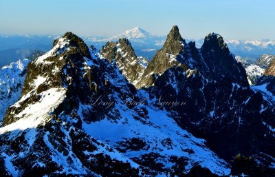 Lemah Mountain, Chimney Rock, Overcoat Peak, Glacier Peak, Cascade Mountains, Washington 346 