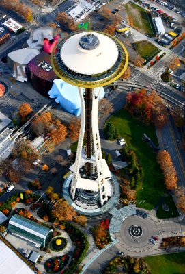 Space Needle, Chihuly Glass Garden, Museum of Pop Culture, Monorails, Go Sounders,  Seattle, Washington 062b 
