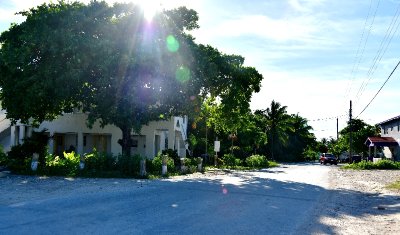 Waterfront Street in Moxey Town, Mangrove Cay, Andros Island, The Bahamas 504 