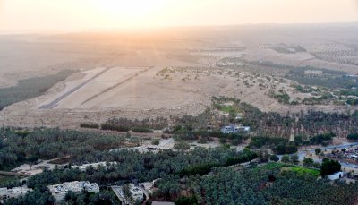 Dates Farms and Runway West of Riyadh, Saudi Arabia 500 