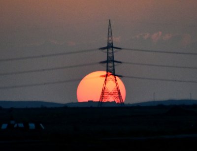 Sunset across Saudi Desert from Riyadh, Saudi Arabia 543 