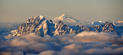 Mount Stuart, Glacier Peak, Sherpa Peak, Stuart Range, Cascade Mountains, Washington 668 