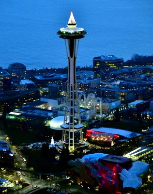 Space Needle, Chihuly Glass Garden, Pacific Science Center, Seattle, Washington 442 