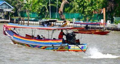 Thailand Long-Tail Boat in Choa Phraya River, Bangkok, Thailand 176 