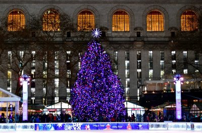 Bryant Park Christmas Tree and Ice Ring, New York Library, New York City, New York 195