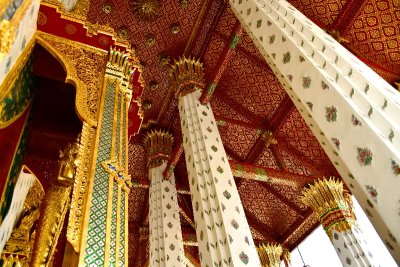 Ordination Hall Window,  Wat Arun Temple, Bangkok, Thailand 592 