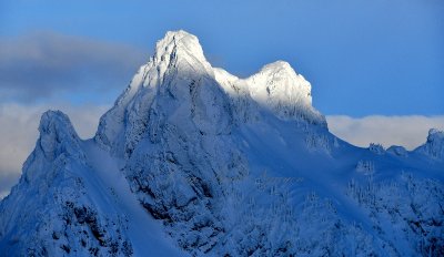 Gunn Peak in Heavy Snow 2020, Cascade Mountains, Washington 212 