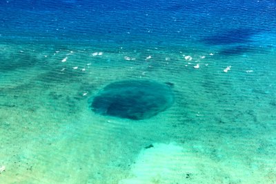Blue Hole in Andros Barrier Reef, Grand Bahama Bank, The Bahamas 357 