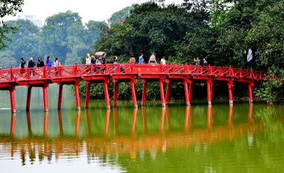 The Thuc Bridge, Lake Guom, Hanoi, Vietnam 209