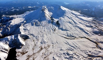 Mt St Helens National Volcanic Monument, Lava Dome and Blast Zone, Spirit Lake, Ring of Fire Volcano, Cascade Mountains, WA