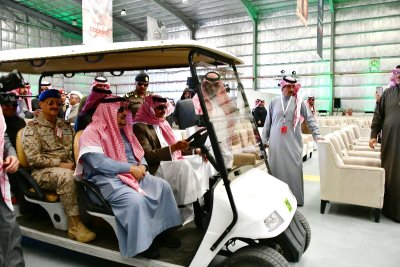 Sultan with Riyadh Governor and RSAF Commander, Hangar Talks 2020, Thumamah Airport, KSA 237  