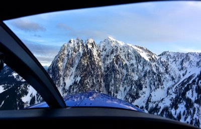 Mount Index from Daher Amph Kodiak, Index Washington 255 