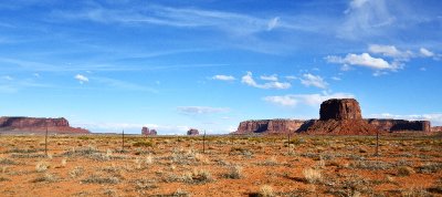 Sentinel Mesa, West Mittens, Merrick Butte, Mittchell Mesa and Butte, Monument Valley, Navajo Tribal Park, Arizona 315 