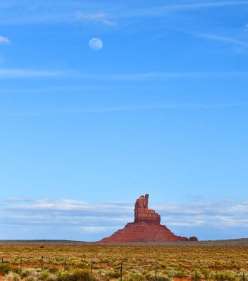Big Chief and the Moon, Monument Valley, Navajo Tribal Park, Navajo Nation Utah 355  